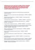 SCRN Practice Exam &lbrack;ACTUAL EXAM&rsqb; LATEST VERSION  &lbrack;QUESTIONS AND ANSWERS&rsqb; WITH PRACTICE EXAM  DETAILED AND VERIFIED FOR GUARANTEED PASS-  LATEST UPDATE 2025 GRADED A