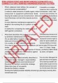 IFMA OPERATIONS AND MAINTAINENCE EXAM WITH ALL CORRECT & 100&percnt; VERIFIED ANSWERS&vert;UPDATED TO PASS