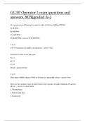 GCAP Operator 1 exam questions and  answers 2025&lpar;graded A&plus;&rpar;