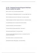 CS 135 - Designing Functional Programs Final Exam Review complete new update University of Waterloo