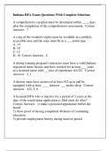 Indiana HFA Exam Questions With Complete Solutions