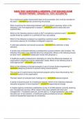 NAHQ TEST QUESTIONS & ANSWERS&period; &lpar;TOP 2024&sol;2025 EXAM  REVIEW PAPERS &sol; GRADED A&plus;&sol; 100&percnt; ACCURATE&rpar; 