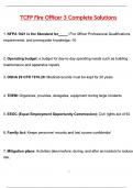 TCFP Fire Officer 3 2025 &vert; Actual Exam Questions & Verified Answers &vert; Latest &lpar;Latest 2025 &sol; 2026 Update&rpar; A&plus; Grade Complete