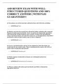 ASD REVIEW EXAM WITH WELL-STRUCTURED QUESTIONS AND 100&percnt; CORRECT ANSWERS &vert; WITH PASS GUARANTEED&excl;&excl;&excl;