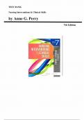 Test Bank for Nursing Interventions & Clinical Skills 7th Edition&comma; by Anne G&period; Perry&comma; Chapter 1-32