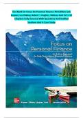 Test Bank for Focus On Personal Finance 7th Edition Jack Kapoor&comma; Les Dlabay&comma; Robert J&period; Hughes&comma; Melissa Hart All 1-18 Chapters Fully Covered With Questions And Verified Solutions And Case Study&period;