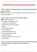FCSO OPOTA Corrections Exam 2025 &vert; Actual Exam Questions & Verified Answers &vert; Latest &lpar;Latest 2025 &sol; 2026 Update&rpar; A&plus; Grade Complete