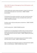 WGU C483 Principles of Management Exam 430 Questions with Verified Answers&comma;100&percnt;CORRECT