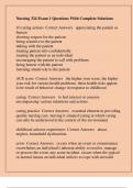Nursing 324 Exam 1 Questions With Complete Solutions