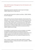 WGU C483 Principles of Management Exam 201 Questions with  Verified Answers &comma;100&percnt;CORRECT