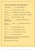 nur 324 - med cal questions with complete solutions
