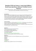 Hondros NUR 150 Exam 2 &ndash; 2025&sol;2026 Edition &ndash; Real Exam Questions with 200 Verified Correct Answers