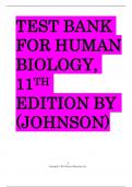 HUMAN BIOLOGY TEST BANK 17TH EDITION &lpar;Mader 2025 UPDATE&rpar;&period;