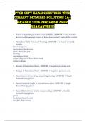 PTCB CSPT Exam Questions with Correct Detailed Solutions &lpar;A&plus; GRADED 100&percnt; Zero-Risk Prep Guarantee&excl;&excl;&rpar;