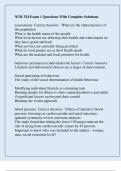 NUR 324 Exam 1 Questions With Complete Solutions