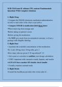 NUR 324 Exam &num;1 without CPL content Fundamentals Questions With Complete Solutions