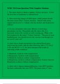 NURC 324 Exam Questions With Complete Solutions