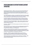 FTCE English 5-9 Study Guide Latest Updated A
