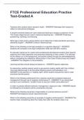 FTCE Professional Education Practice Test-Graded A