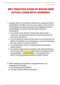 RBT PRACTICE EXAM &num;2 BRAND NEW  ACTUAL EXAM WITH ANSWERS&period;