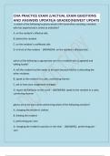 CNA PRACTICE EXAM 2&sol;ACTUAL EXAM QUESTIONS AND ANSWERS UPDATE&vert;A GRADED&vert;NEWEST UPDATE