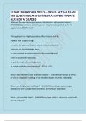 FLIGHT DISPATCHER SKILLS &ndash; ORALS ACTUAL EXAM 200 QUESTIONS AND CORRECT ANSWERS UPDATE ALREADY A GRADED