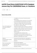 MH701 Final EXAM QUESTIONS WITH Detailed Answer Key For &lpar;2025&vert;2026&rpar; Exam&comma; A&plus; Solutions