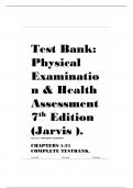 Test Bank for Physical Examination and Health Assessment 7th edition by Jarvis