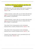 TradeDesk&colon; Marketing Foundations questions with  accurate answers 