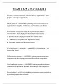 MGMT 339 CSUF EXAM 1 QUESTIONS AND ANSWERS 2025