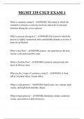 MGMT 339 CSUF EXAM 1 QUESTIONS AND ANSWERS 2025
