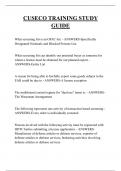 CUSECO TRAINING STUDY GUIDE QUESTIONS AND ANSWERS 2025