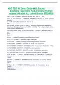 VSO TRIP &num;1 Exam Guide With Correct  Solutions  Questions And Answers &lpar;Verified Answers Graded A&plus;&rpar; Latest Update 2025&sol;2026