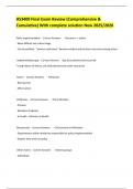 HS3400 Final Exam Review &lpar;Comprehensive & Cumulative&rpar; With complete solution New 2025&sol;2026 