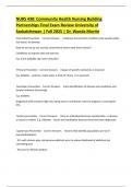 NURS 430&colon; Community Health Nursing Building Partnerships Final Exam Review University of Saskatchewan &vert; Fall 2025 &vert; Dr&period; Wanda Martin