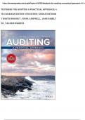 Testbank for auditing a practical approach 4th canadian edition 4th edition kindle edition stamped