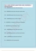 NCIC EXAM UPDATE QUESTIONS AND ANSWERS A GRADED&vert;NEW&excl;&excl;