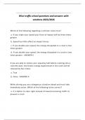 Wise traffic school questions and answers with solutions 2025&sol;2026