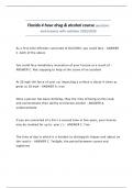 Florida 4 hour drug & alcohol course questions and answers with solutions 2025&sol;2026