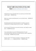 Florida Traffic School Online &lpar;4-Hour BDI&rpar; Exam Questions and Answers with solutions