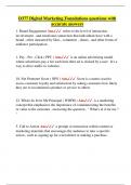 D377 Digital Marketing Foundations questions with accurate answers&period;