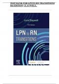Test Bank for LPN to RN Transitions &lpar;5th Edition&rpar; by Lora Claywell