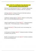 DMI &plus; AMA Pro Certification Exam Questions and  Answers questions with accurate answers 