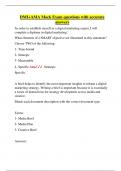 DMI&plus;AMA Mock Exam questions with accurate  answers