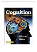 TEST BANK FOR COGNITION&comma; 6TH EDITION&comma; MARK H&period; ASHCRAFT&comma; GABRIEL A&period; RADVANSKY