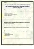 NP2 FINAL UPDATED EXAM WITH MOST TESTED QUESTIONS AND ANSWERS &vert; GRADED A&plus; &vert; ASSURED SUCCESS WITH DETAILED RATIONALES