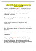 AMA &plus; DMI - Email Marketing questions with  accurate answers 