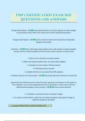 PMP CERTIFICATION EXAM 2025 QUESTIONS AND ANSWERS