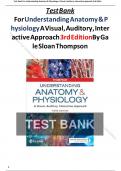 Understanding Anatomy and Physiology 3rd Edition &ndash; Thompson &lpar;2020&rpar; &vert; Chapters 1&ndash;25 &vert; Complete Test Bank with Answers