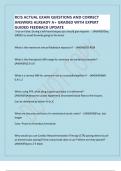 RCIS ACTUAL EXAM QUESTIONS AND CORRECT ANSWERS ALREADY A&plus; GRADED WITH EXPERT GUIDED FEEDBACK UPDATE